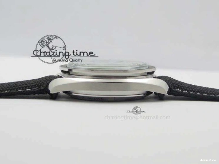 0202 TimelessDesign Speedmaster JHF SS Snoopy Award 45th Anniversary White Dial On Black Nylon Strap 8209